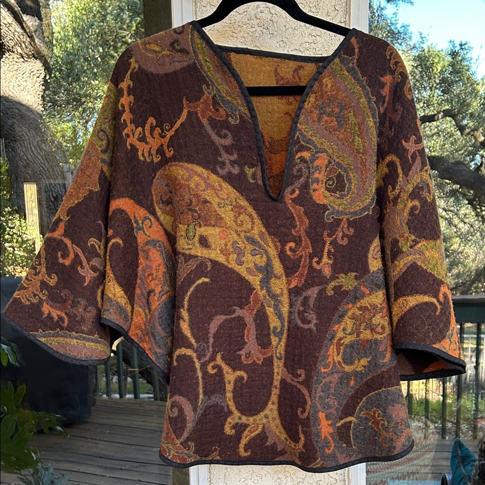 Elegant Paisley Women's Poncho